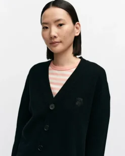 Marimekko Kioski Sif Unikko Placement Wool Cardigan<Woman Knits & Sweaters