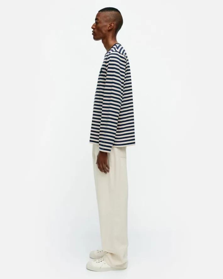 Marimekko Kioski Tasaraita Men Longsleeve Jersey Top<Woman Unisex