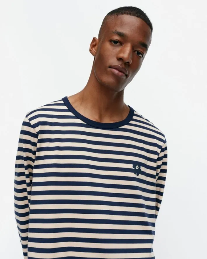 Marimekko Kioski Tasaraita Men Longsleeve Jersey Top<Woman Unisex