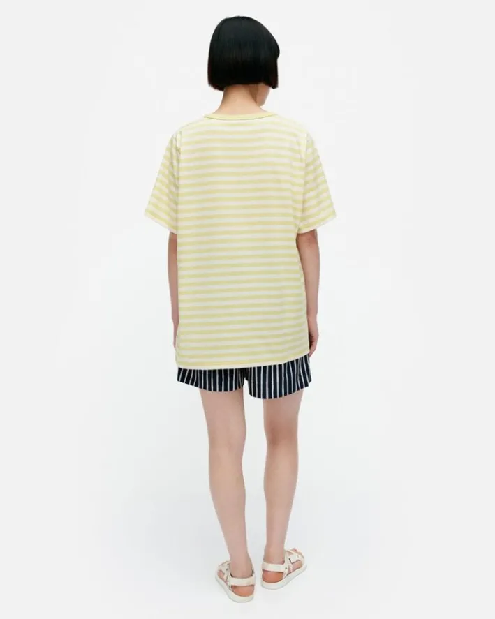 Marimekko Kioski Tasaraita Men Shortsleeve T-Shirt<Woman Unisex