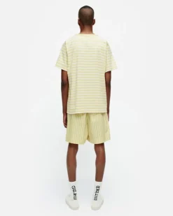 Marimekko Kioski Tasaraita Men Shortsleeve T-Shirt<Woman Unisex