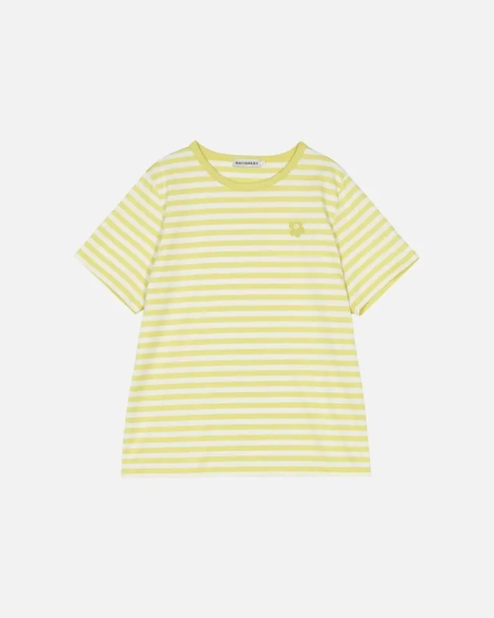 Marimekko Kioski Tasaraita Men Shortsleeve T-Shirt<Woman Unisex