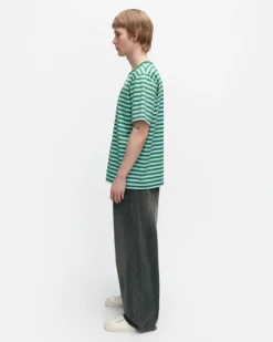 Marimekko Kioski Tasaraita Men´S Shortsleeve T-Shirt<Woman Tops & Tunics