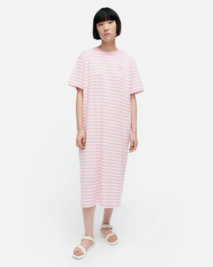 Marimekko Kioski Tasaraita Oversized Jersey Dress<Woman Dresses