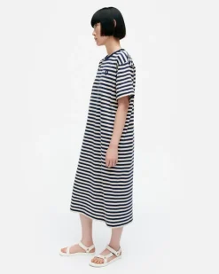 Marimekko Kioski Tasaraita Oversized Jersey Dress<Woman Dresses
