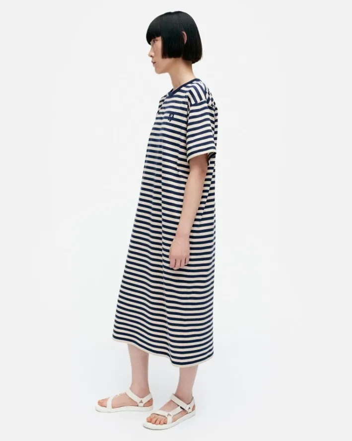 Marimekko Kioski Tasaraita Oversized Jersey Dress<Woman Dresses