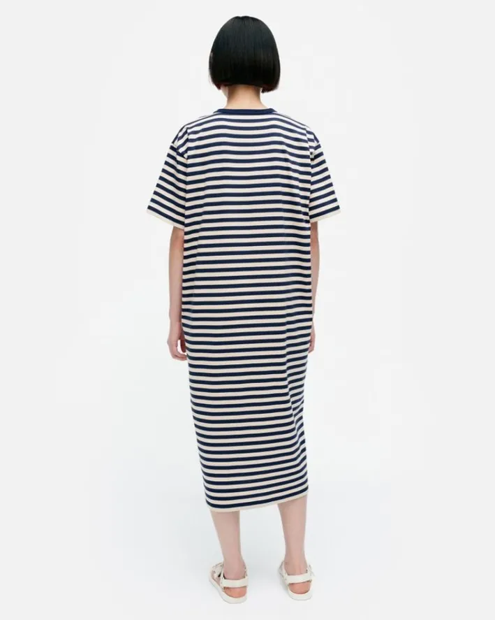 Marimekko Kioski Tasaraita Oversized Jersey Dress<Woman Dresses