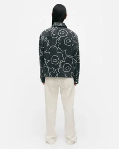 Marimekko Kioski Ystavyys Pieni Piirto Unikko 2 Denim Jacket<Woman Unisex