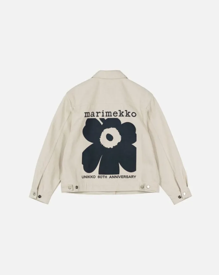 Marimekko Kioski Ystavyys Unikko Denim Jacket<Woman Coats & Jackets