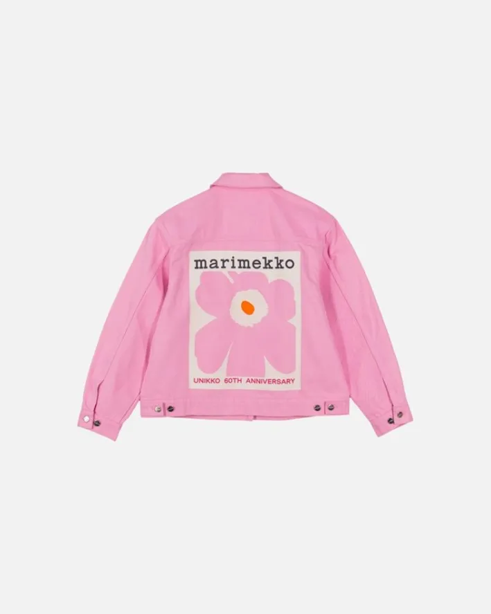 Marimekko Kioski Ystavyys Unikko Denim Jacket<Woman Coats & Jackets