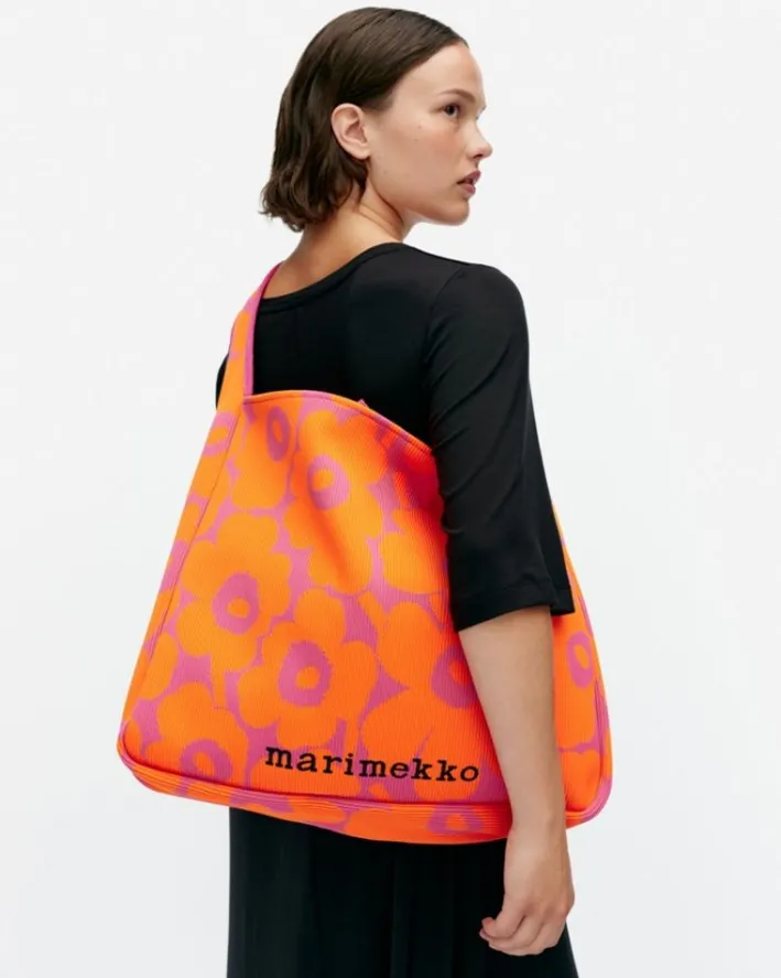 Marimekko Knitted Bag Large Unikko Shoulder Bag<Woman Shoulder Bags