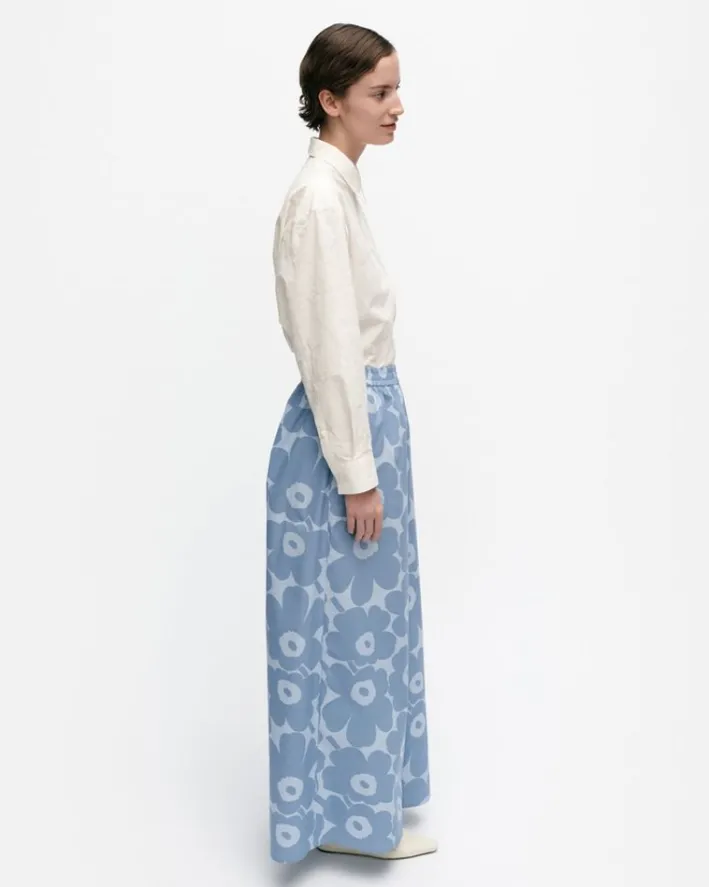 Marimekko Kohti Unikko Cotton Poplin Trousers<Woman Trousers