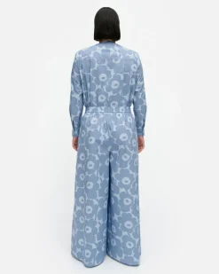 Marimekko Kohti Unikko Cotton Poplin Trousers<Woman Trousers