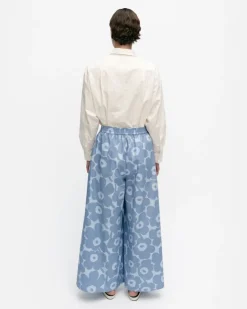 Marimekko Kohti Unikko Cotton Poplin Trousers<Woman Trousers