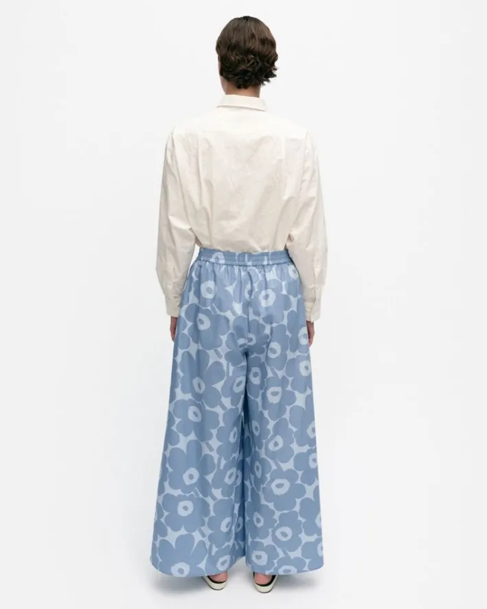 Marimekko Kohti Unikko Cotton Poplin Trousers<Woman Trousers