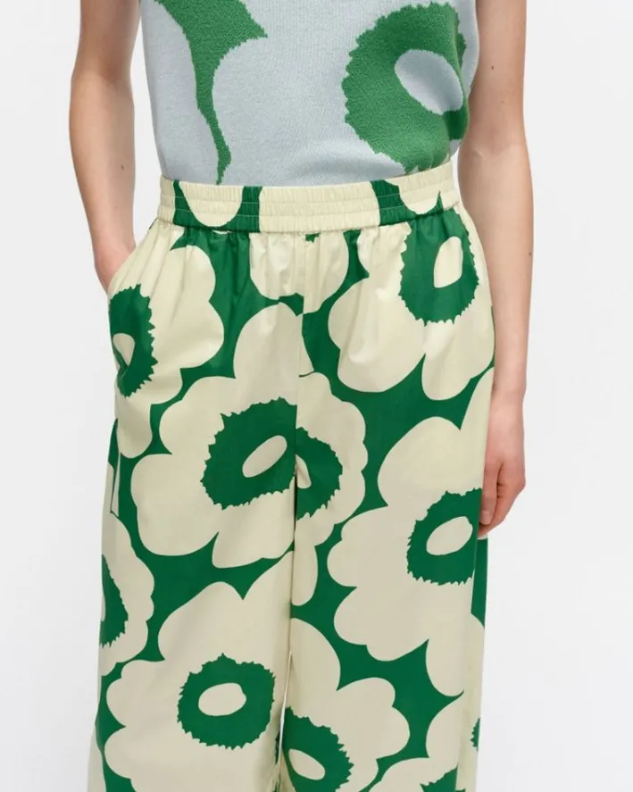 Marimekko Kohti Unikko Cotton Poplin Trousers<Woman Trousers