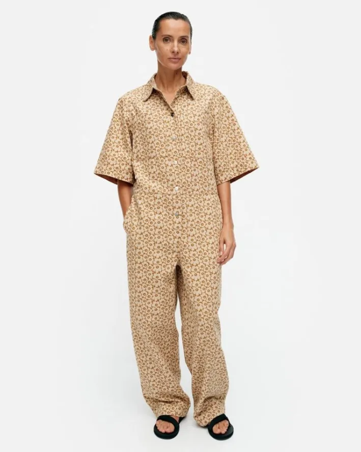 Marimekko Kukkein Unikko Cotton Overall<Woman Printed Fabrics