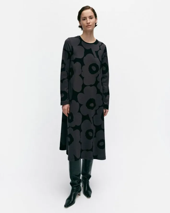 Marimekko Lehtokielo Unikko Jerseydress<Woman Dresses
