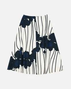 Marimekko Loimu Lammet Cotton Skirt<Woman Skirts
