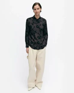 Marimekko Maija Unikko Silk Shirt<Woman Tops & Tunics