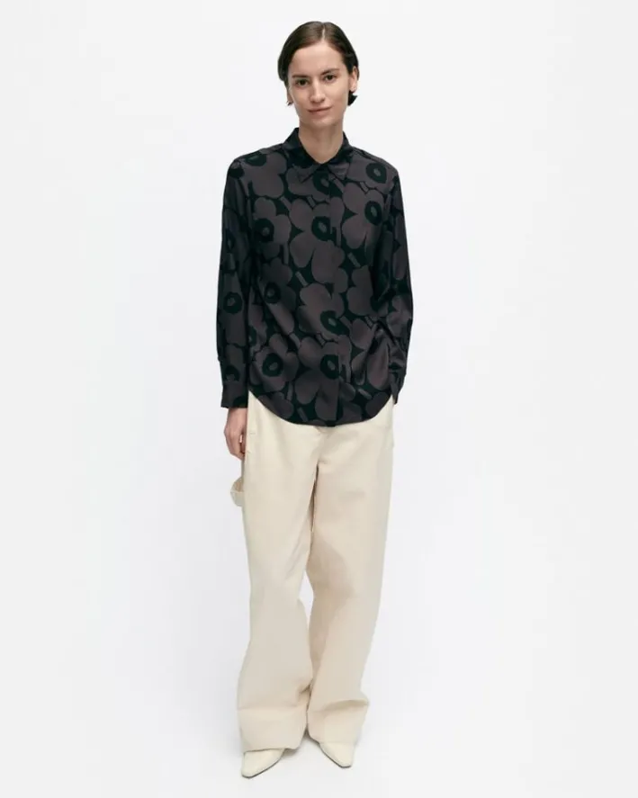 Marimekko Maija Unikko Silk Shirt<Woman Tops & Tunics