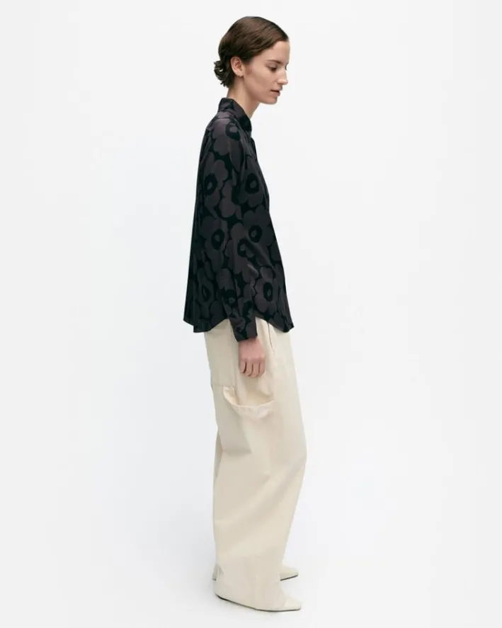 Marimekko Maija Unikko Silk Shirt<Woman Tops & Tunics
