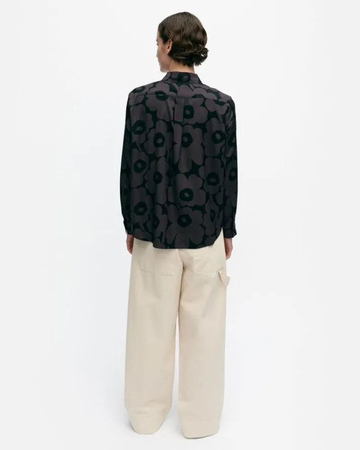 Marimekko Maija Unikko Silk Shirt<Woman Tops & Tunics