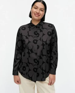 Marimekko Maija Unikko Silk Shirt<Woman Tops & Tunics