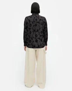 Marimekko Maija Unikko Silk Shirt<Woman Tops & Tunics