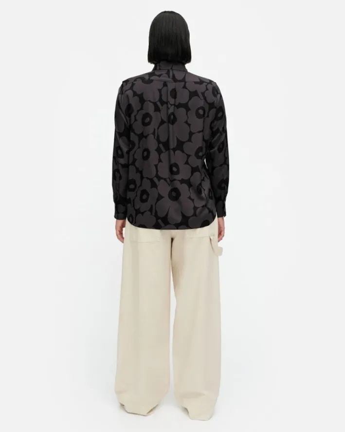 Marimekko Maija Unikko Silk Shirt<Woman Tops & Tunics