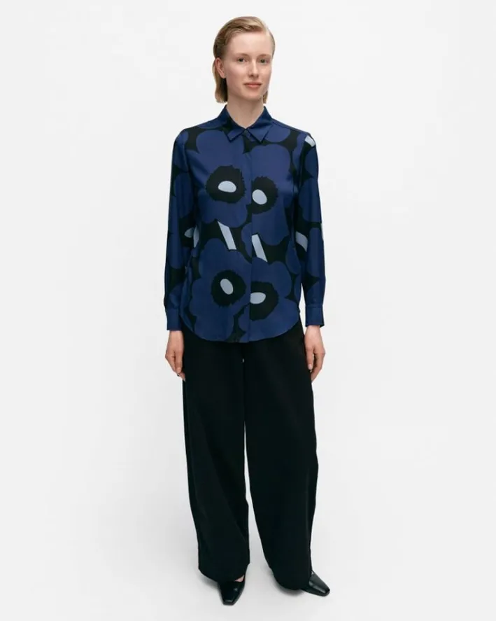 Marimekko Maija Unikko Silk Shirt<Woman Tops & Tunics