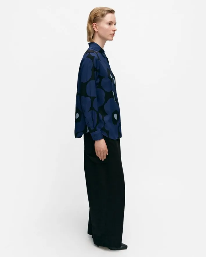 Marimekko Maija Unikko Silk Shirt<Woman Tops & Tunics