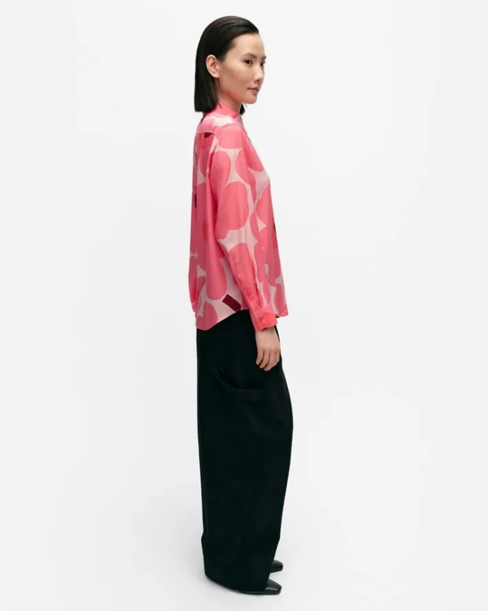 Marimekko Maija Unikko Silk Shirt<Woman Tops & Tunics
