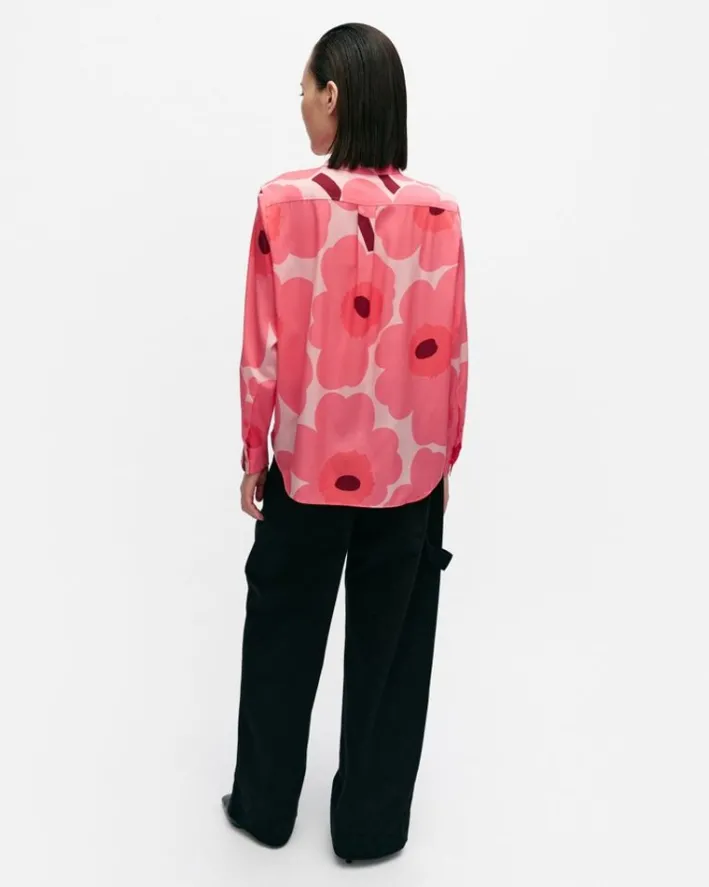 Marimekko Maija Unikko Silk Shirt<Woman Tops & Tunics