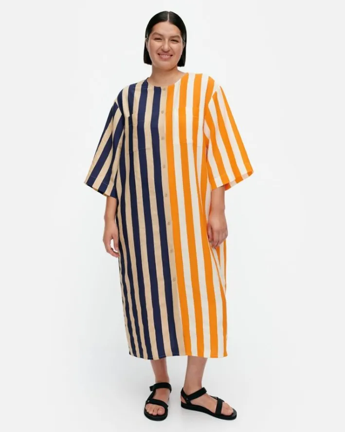 Marimekko Markkinat Merirosvo Cupro Mix Dress<Woman Dresses