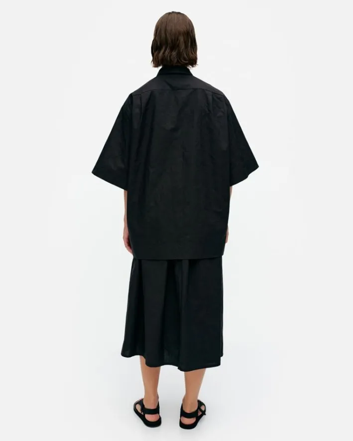 Marimekko Meara Mini Unikko Cotton Poplin Tunic<Woman Tops & Tunics