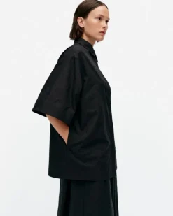 Marimekko Meara Mini Unikko Cotton Poplin Tunic<Woman Tops & Tunics