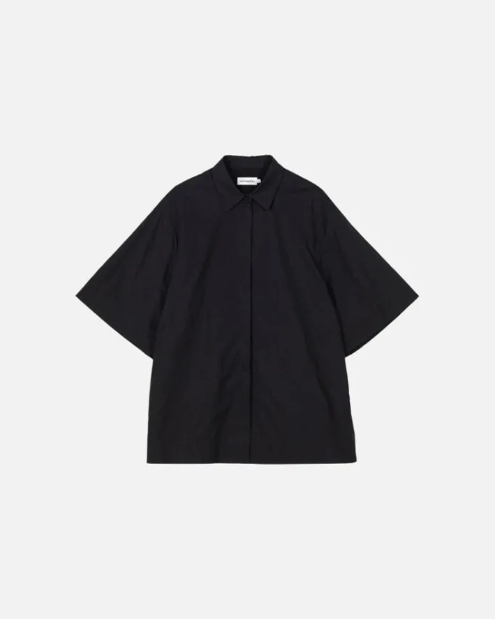 Marimekko Meara Mini Unikko Cotton Poplin Tunic<Woman Tops & Tunics