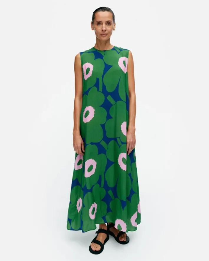 Marimekko Migot Unikko Cupro Dress<Woman Printed Fabrics
