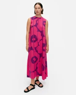 Marimekko Migot Vesi Unikko Dress<Woman Printed Fabrics
