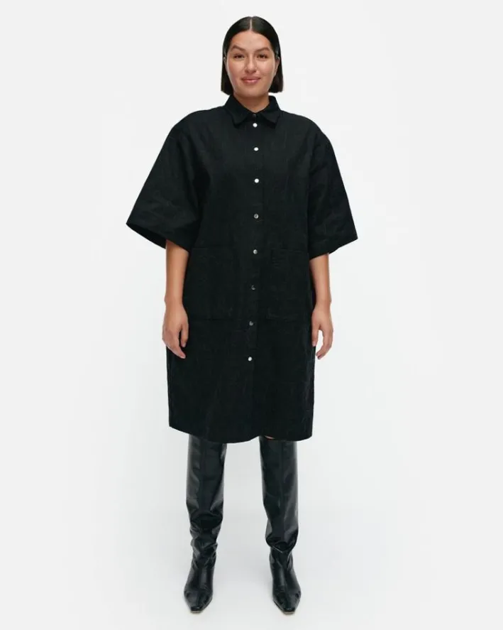 Marimekko Mitta Mini Piirto Unikko Cotton Dress<Woman Dresses