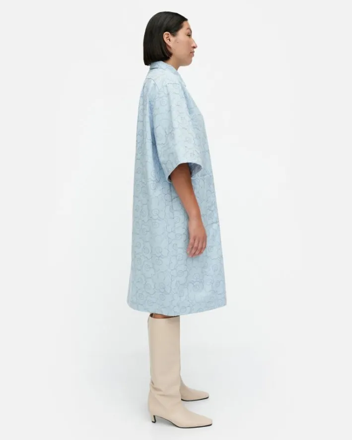Marimekko Mitta Mini Piirto Unikko Cotton Dress<Woman Dresses