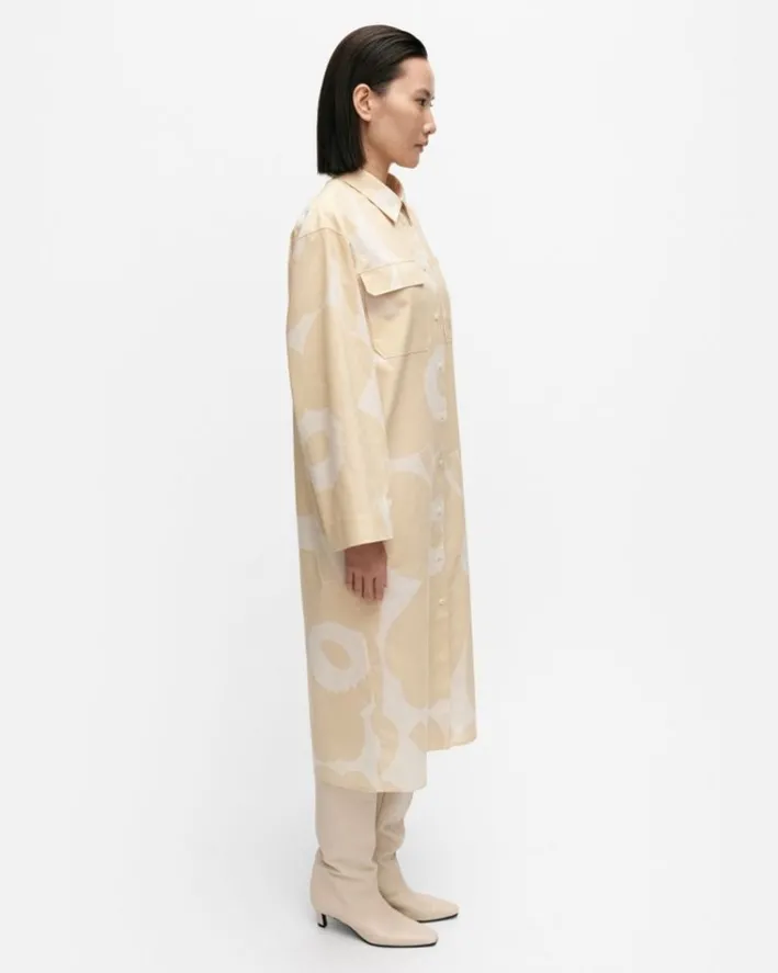Marimekko Monokromi Unikko Cotton Dress<Woman Dresses