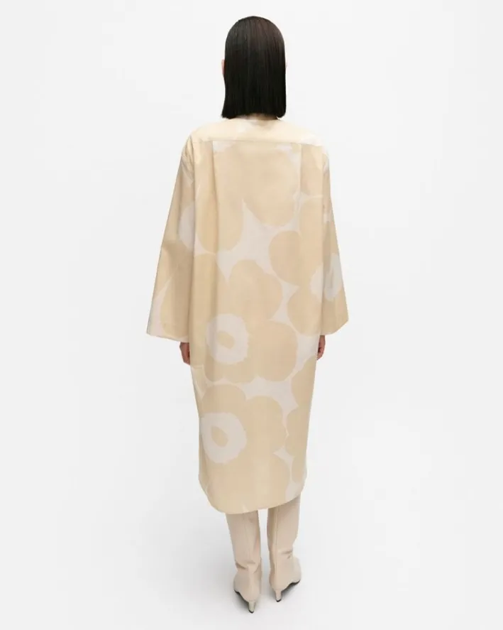 Marimekko Monokromi Unikko Cotton Dress<Woman Dresses