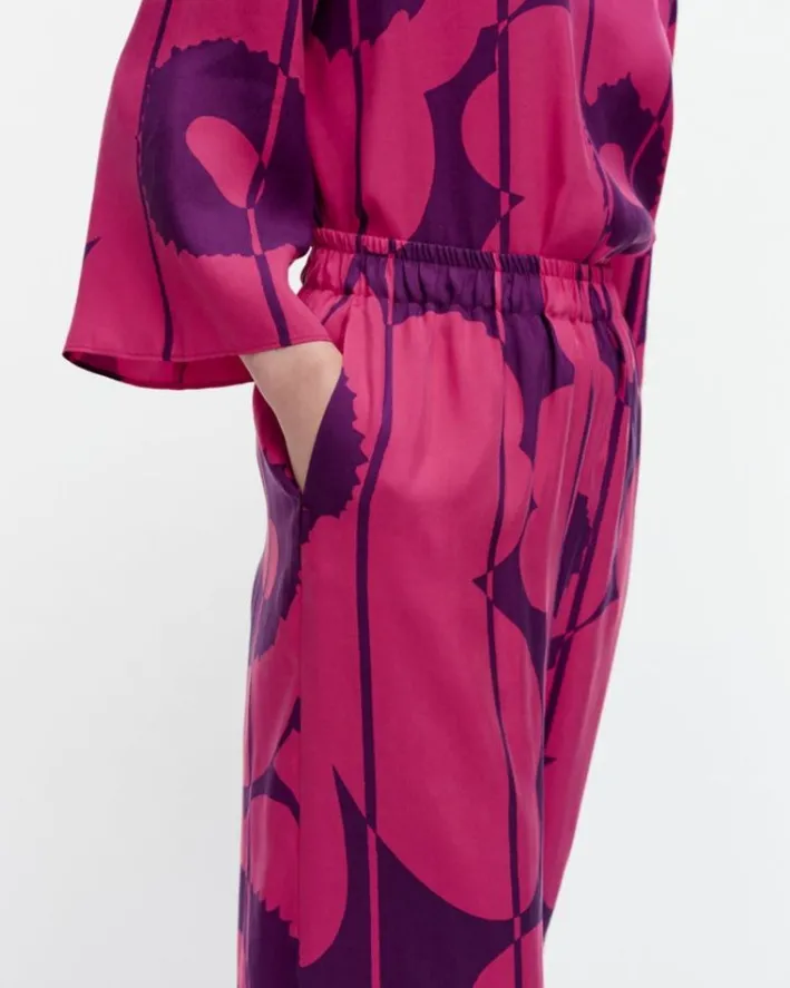 Marimekko Oanet Vesi Unikko Trousers<Woman Trousers