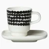 Marimekko Oiva / Siirtolapuutarha Espresso Cup And Plate 10X10 Cm<Woman Kitchen & Dining