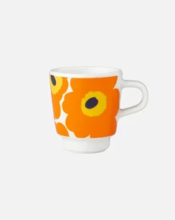 Marimekko Oiva / Unikko Espresso Cup And Saucer<Woman Kitchen & Dining