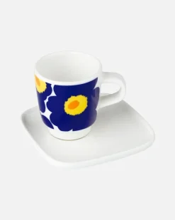 Marimekko Oiva / Unikko Espresso Cup And Saucer<Woman Kitchen & Dining