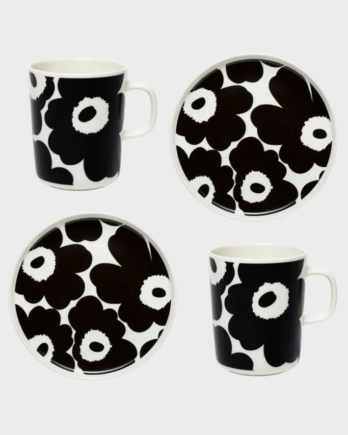 Marimekko Oiva / Unikko Mug And Plate Set<Woman Kitchen & Dining