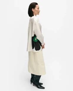 Marimekko Outi Heijastus Unikko Silk Shirt<Woman Tops & Tunics